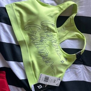 adidas Green Racerback Sports Bra Intimates